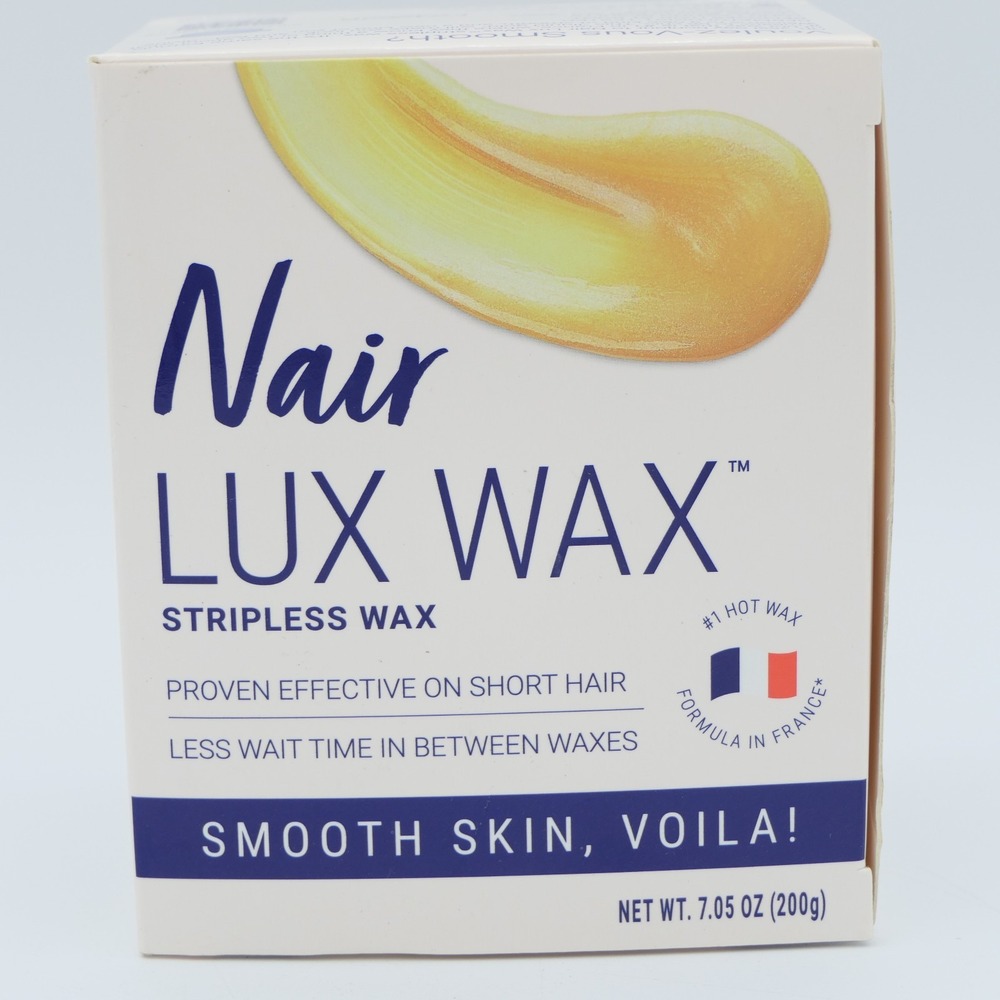 Nair Lux Wax Stripless Wax Kit Heat, Apply & Remove for Smooth Skin, France Made